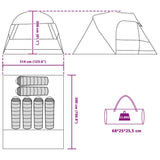 Dome Tent 6-Person with Roof Green 500 x 314 x 206 cm 42001023