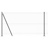 Welded Wire Fence with Concrete Base 50 x 1.2 m 3353698