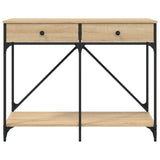 Console Table Sonoma Oak 100x39x78.5 cm Engineered Wood 835485