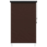 Roller Blind Brown 140 x 250 cm Fabric and Aluminum 42037188