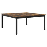 Coffee Table Smoke Oak 100 x 100 x 45 cm Engineered Wood 892586
