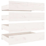 Bed Frame without Mattress with Drawers White 120x200 cm 3103555