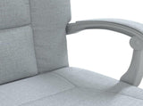 Reclining Office Chair Light Grey Fabric 349637
