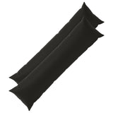 Cushion with Pillow HEERLEN 2 pcs Black Polyester 926234