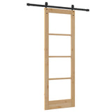 Sliding Door Manual ORKDAL Brown 73.5 x 211 cm Wood and metal 3332437
