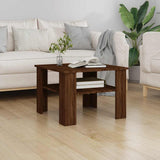 Coffee Table Brown Oak 60x60x42 cm Engineered Wood 815266