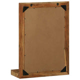 Bathroom Mirror Brown 50 x 22 x 70 cm Solid Acacia Wood 4016738