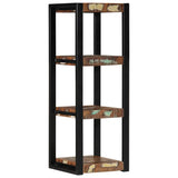 ZNTS Wall Shelf Multicolour 35x35x100 cm Solid Wood Reclaimed 4015936