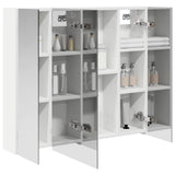 Bathroom Mirror Cabinet White 80 x 14.5 x 70 cm Engineered wood 889103