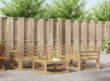 Outdoor Sofa Set 5 pcs White 59 x 59 x 37 cm Solid Acacia Wood 3387593