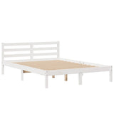 Bookcase Bed without Mattress White 160x200 cm Solid Wood Pine 3321943