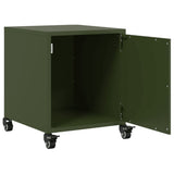 Bedside Cabinet Olive Green 36x39x43.5 cm Steel 846622