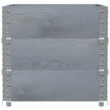 Pallet Collars 3 pcs Grey 80x60 cm Solid Wood Pine 3295364