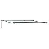 Manual Retractable Awning Anthracite and White 500x300 cm 3310238