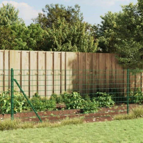 ZNTS Wire Mesh Fence Green 1x25 m Galvanised Steel 154073