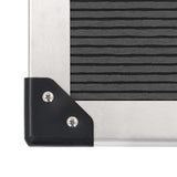 ZNTS Outdoor Shower with Tray WPC Stainless Steel 3051290