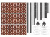 Privacy Screen 100 x 50 x 180 cm Weathering Steel Rusty 868583