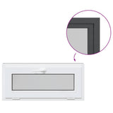 Basement Window RISOR 90x40 cm Tilt 3 Glazing Anthracite 4108465