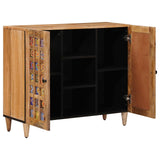 Sideboard with Shelf Natural 90 x 33 x 75 cm Solid Mango Wood 4018288