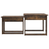 Coffee Table Set 2 pcs Smoked Oak Engineered Wood 8000128