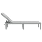 ZNTS Sun Lounger Grey 159x57x83.5 cm Polypropylene 4008101