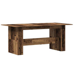 ZNTS Dining Table Old Wood 180x90x76 cm Engineered Wood 855844