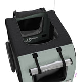 Pet Bike Trailer Grey and Black Oxford Fabric&Iron 93839