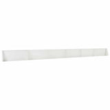 Retaining Wall 6 pcs 100 x 12 x 40 cm Steel White 3449122