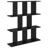 Wall Shelf Black Oak 102 x 20 x 96 cm Engineered Wood 8012213