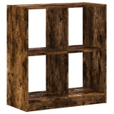 Bookcase Smoked Oak 68.5x32x75 cm Engineered Wood 852811