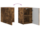 TV Cabinet Set Wall-mounted 6 pcs Smoked Oak Engineered Wood 3409065