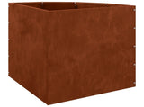 Corner Planter Rusty 45 x 45 x 50 cm Weathering steel 883674