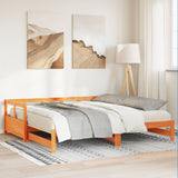 Daybed without Mattress Wax Brown 90x190 cm Solid Wood Pine 854957
