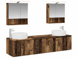 Bathroom Cabinet Set 5 pcs Old Wood Engineered Wood 3406525