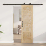 Sliding Door ORKDAL Natural 61 x 198.5 cm Solid Pine Wood 3445494