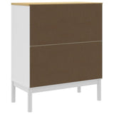 Chest of Drawers FLORO White Solid Wood Pine 374009