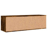 TV Cabinet Smoked Oak 120x34x37 cm Engineered Wood 833548