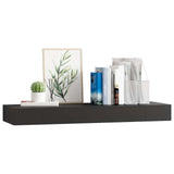 Floating Wall Shelf with Drawer Black 80x25x8 cm 288206