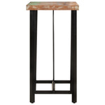 ZNTS Bar Table 55x55x107 cm Solid Wood Reclaimed and Iron 356372