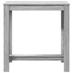 ZNTS Bar Table Grey Sonoma 102x50x103.5 cm Engineered Wood 854414