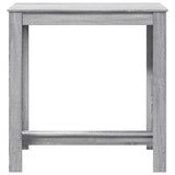 ZNTS Bar Table Grey Sonoma 102x50x103.5 cm Engineered Wood 854414