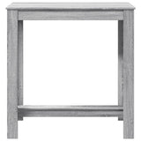 Bar Table Grey Sonoma 102x50x103.5 cm Engineered Wood 854414