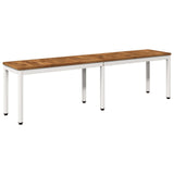 Garden Bench 161 x 35 x 45 cm Solid Acacia Wood Rectangular 901299