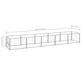 Dog Kennel Silver 5 m Steel 3082103
