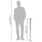 Garden Water Column 100 cm Stainless Steel Round 364503