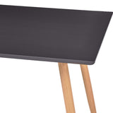 Dining Table Grey and Oak 120x60x74 cm MDF 248310