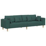 Fabric Sofa with Cushion Dark Green 208 cm Fabric 3335147