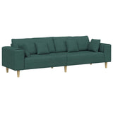 Fabric Sofa with Cushion Dark Green 208 cm Fabric 3335147