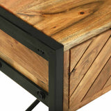 Dressing Table Brown 100 x 40 x 120 cm Solid Acacia Wood 374115