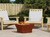 Fire Bowl Brown 40 x 40 x 35 cm Weathering Steel 858909